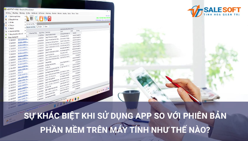 sự khác biệt giữa mobile app và phần mềm 