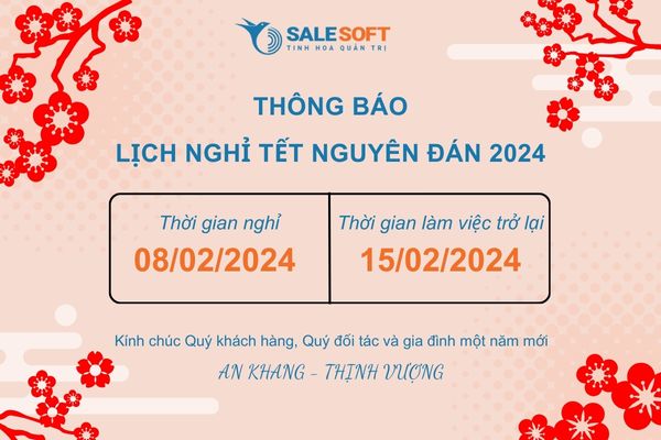  Salesoft thông báo lịch nghỉ Tết Nguyên Đán 2024