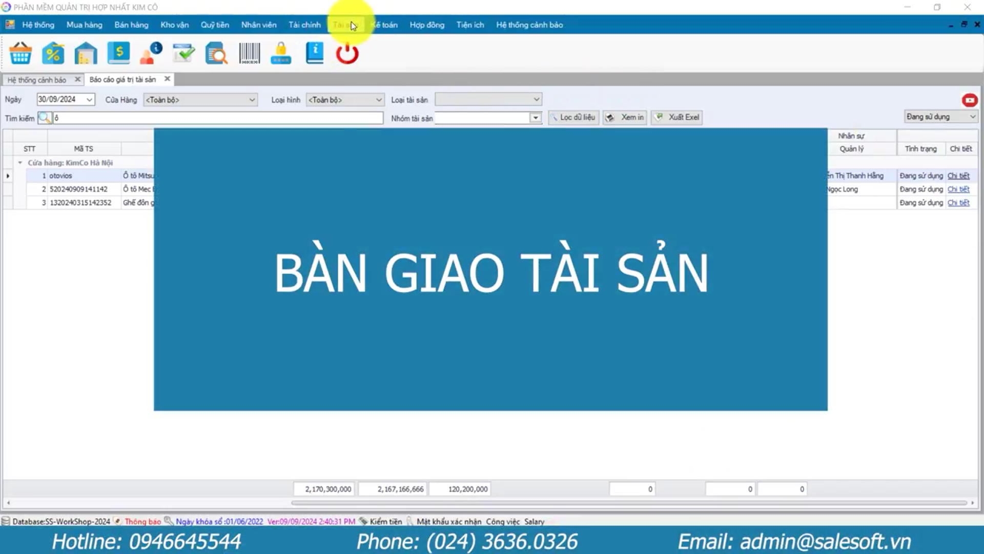 Bàn giao tài sản